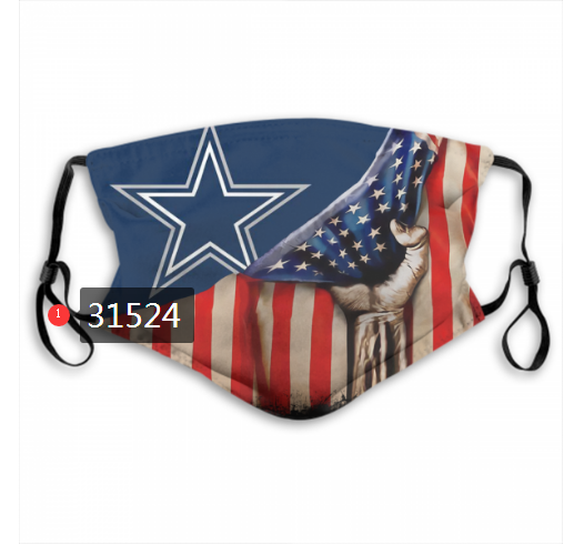 NFL 2020 Dallas Cowboys #62 Dust mask with filter